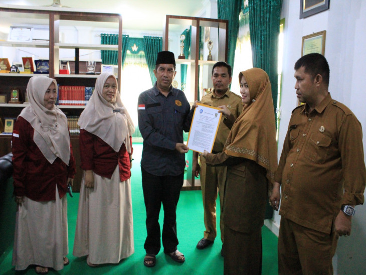 Pelaksanaan MOU antara Dispersip Kampar dengan SD 006 Langgini Bangkinang / SD Teladan