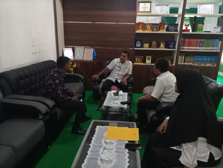 Kadispersip terima kunjungan Ketua JMSI Kampar