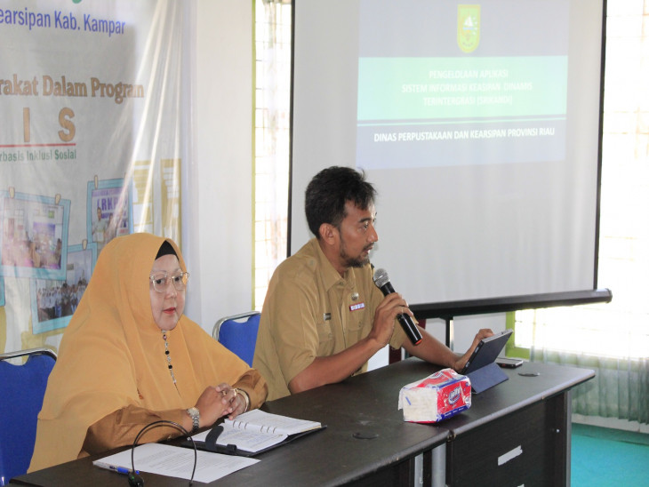 Demi kelancaran Aplikasi Srikandi, Dispersip Kampar mulai sosialisasikan ke beberapa OPD