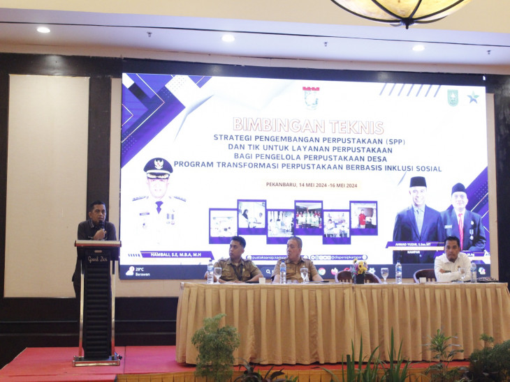 Tingkatkan pemahaman Manajemen Pengembangan Pustaka, Dispersip Kampar Laksanakan Bimtek