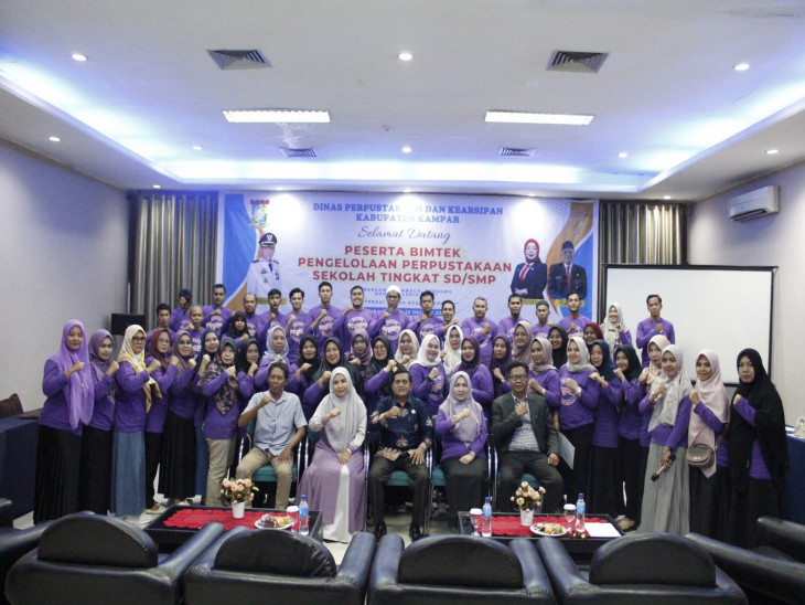 Tingkat Mutu Pustaka Sekolah, Dispersip Kampar adakan Bimtek