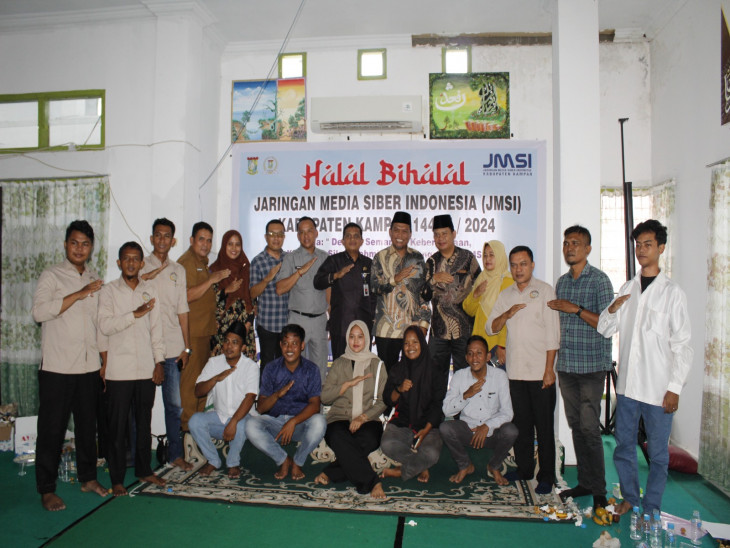 KADISPERSIP Kabupaten Kampar DR,Yuli Usman, M.Ag  menghadiri Halal Bi Halal JMSI Kampar