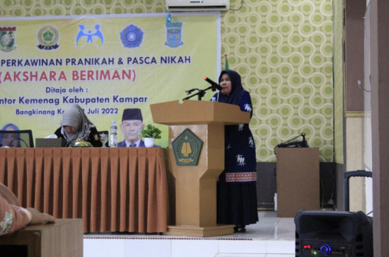 Diikuti Calon pengantin baru Dinas Perpustakaan dan Kearsipan Kabupaten Kampar berikan pembekalan
