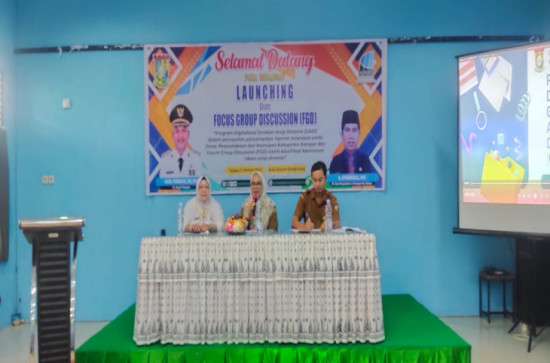 Laksanakan FGD dan Launching Program Gadi, Dispersip Kampar berharap tata kelola Arsip lebih baik