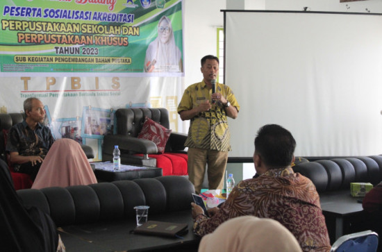 Sosialisasi Akreditasi untuk Perpustakaan sekolah dasar dilaksanakan Hari ini