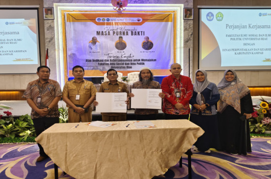 Dispersip Kampar Adakan Kerjasama dengan Fakultas Ilmu Sosial dan Ilmu politik UR