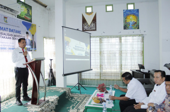 Dispersip Kampar Laksanakan Sosialisasi Akreditasi Perpustakaan Sekolah tingkat SD dan SMP