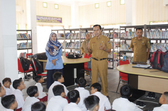 Story telling Dinas Perpustakaan dan Kearsipan Kabupaten Kampar kembali dilaksanakan
