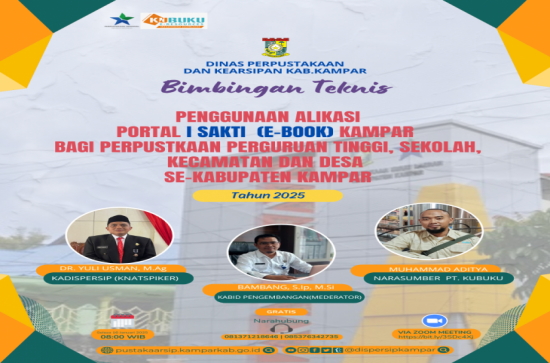 Dispersip Kampar adakan Bimbingan Teknis Penggunaan Portal I-Sakti Kampar